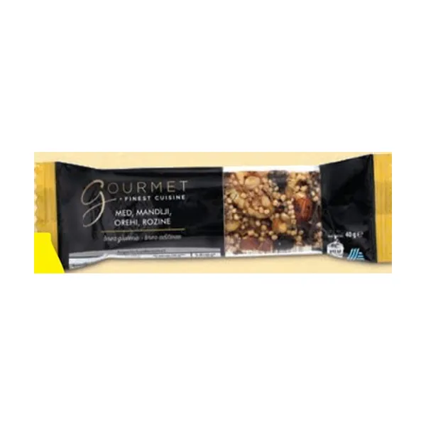Ploščica iz oreščkov, medu in sadja, Gourmet Finest Cuisine, 40 g