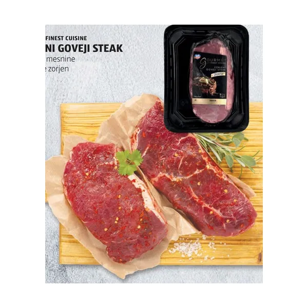 Zorjeni goveji steak, Gourmet Finest Cuisine, kg