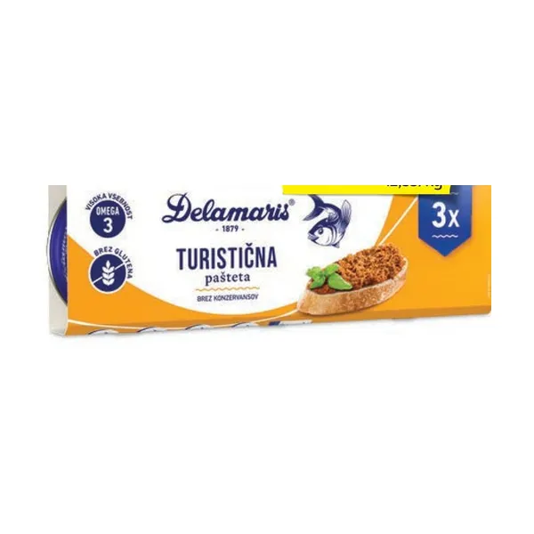 Turistična pašteta, Delamaris, 3 x 95 g