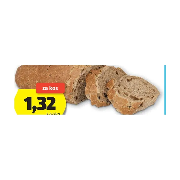 Temni toskanski kruh, 360 g