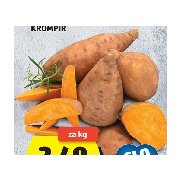Slovenski sladki krompir, Hofer Tržnica, kg