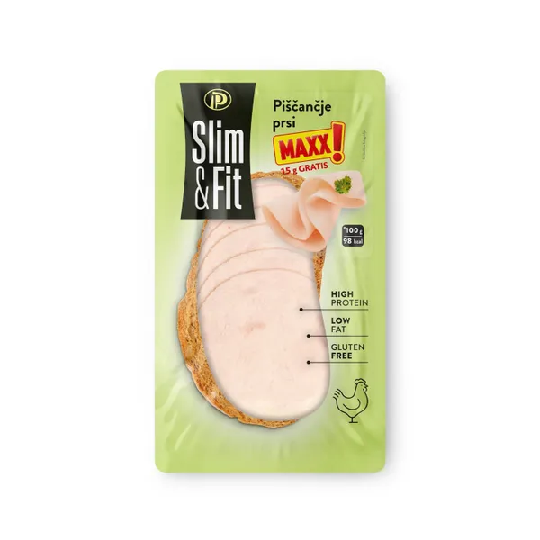 Narezek piščančje prsi Slim&Fit, Perutnina Ptuj, pakirano