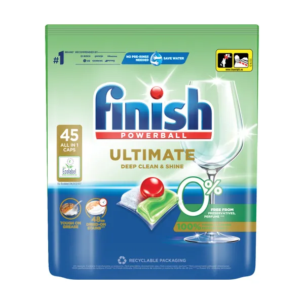 Detergent za strojno pomivanje posode, Ultimate 0%