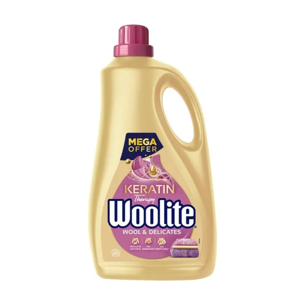 Detergent za občutljivo perilo, Woolite Delicate, 60 pranj