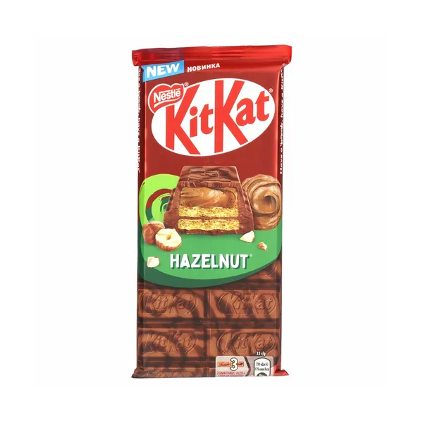 Vafelj oblit s čokolado hazelnut, kit kat