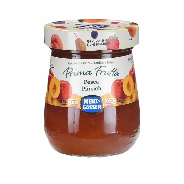 Ekstra džem iz breskev, brez glutena, Menz & Gasser, 340 g