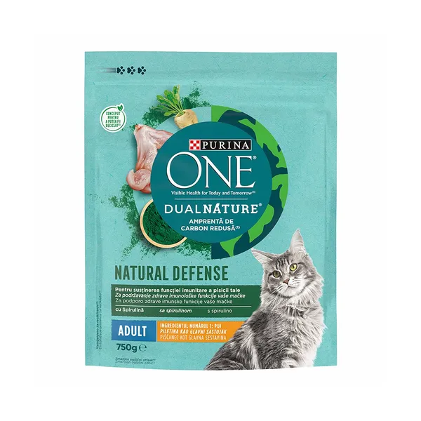 Briketi za mačke piščanec adult dual nature, Purina, 750 g