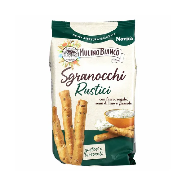Grisini iz mešanice žit, z lanenimi in sončničnimi semeni, Mulino Bianco, 200 g