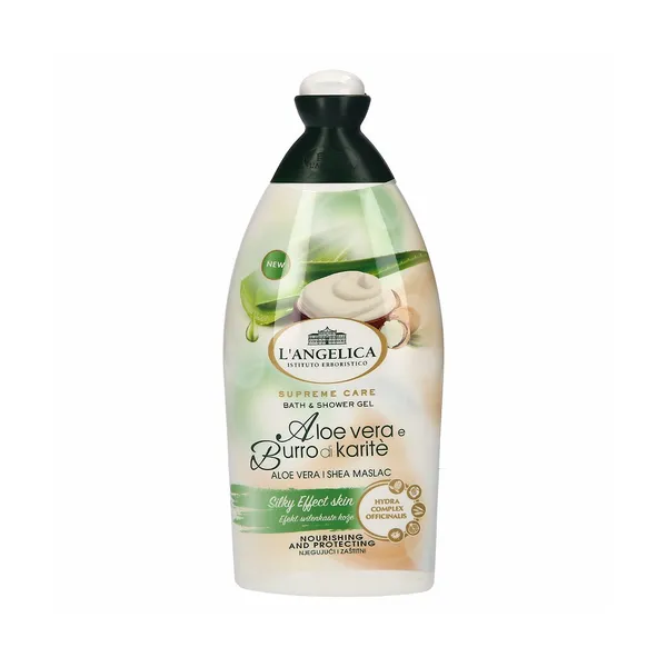Gel za prhanje in kopel aloe vera in karite, L´Angelica, 500 ml