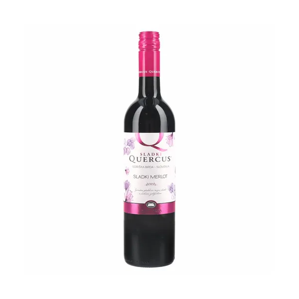Rdeče vino sladki merlot, quercus, Goriška Brda, 750 ml