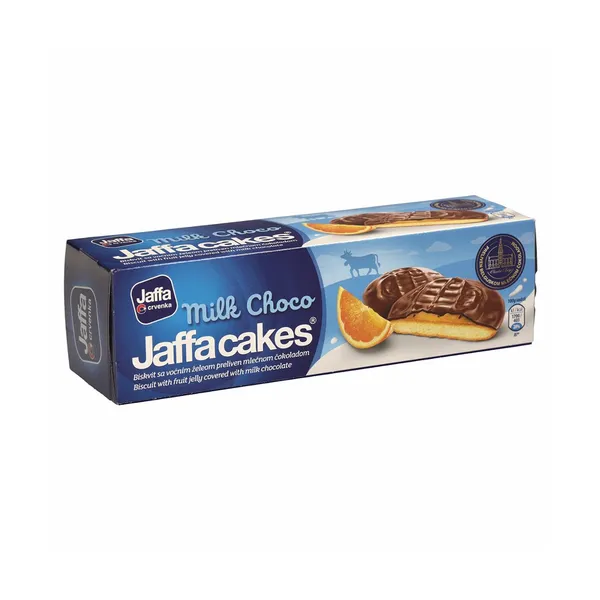 Biskvit s sadnim želejem pomaranča oblit z mlečno čokolado Jaffa cakes, Crvenka, Jaffa Crvenka, 158 g
