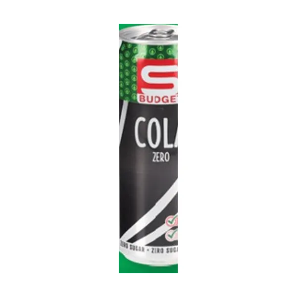 Cola brez sladkorja, S-Budget, 0,33 l