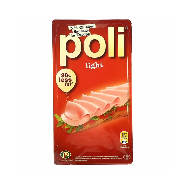 Piščančja salama poli light, narezek