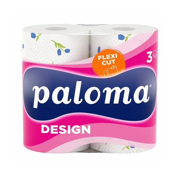 Papirnate brisače, 3 slojne, xl, multi fun s tiskom, Paloma, 2 kos