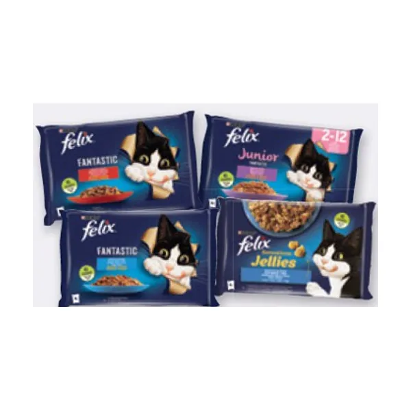 Hrana za mačke, Felix, 4 x 80 g ali 4 x 85 g