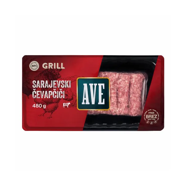 Sarajevski čevapčiči, ave grill, Panvita, 480 g