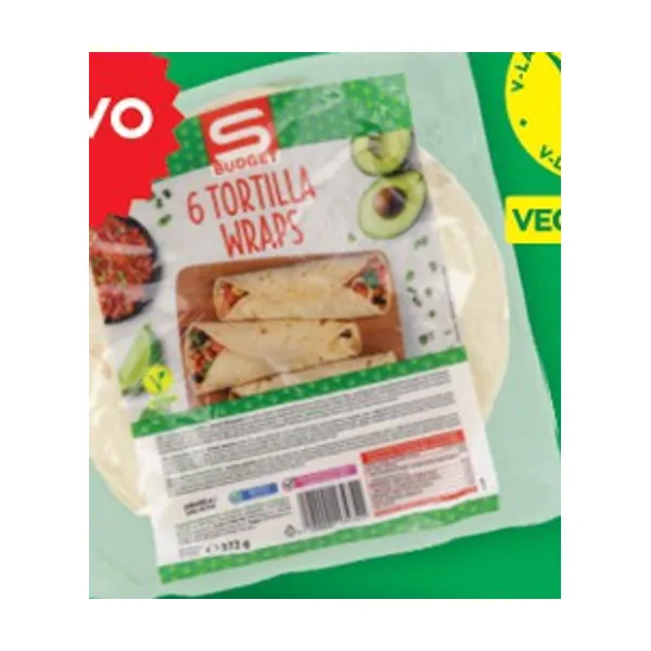Pšenične tortilje, S-Budget, 372 g