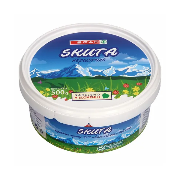 Nepasirana polmastna skuta, Spar, 500 g