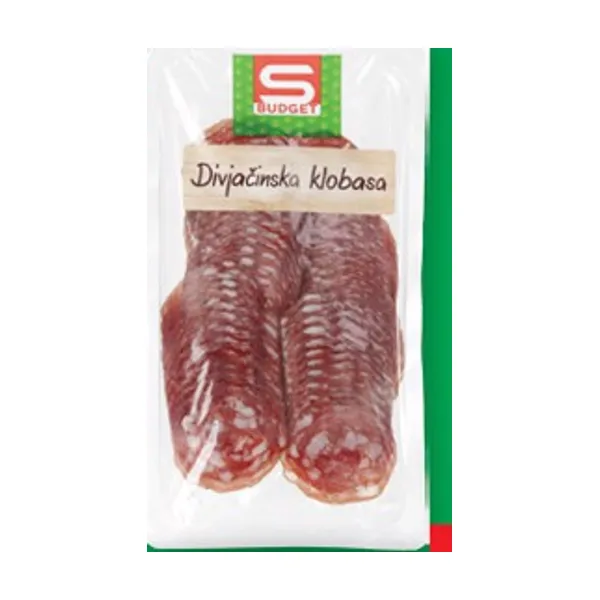 Divjačinska klobasa, S-Budget, 90 g