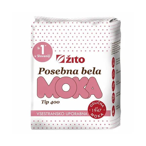 Posebna bela moka tip 400, Žito, 1 kg
