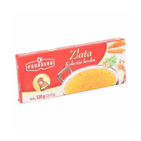 Zlata kokošja jušna kocka, Podravka, 120 g