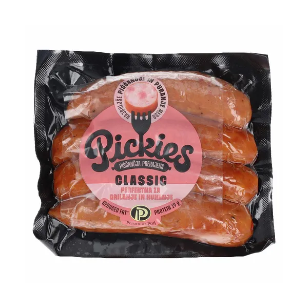 Piščančja prekajena klobasa, pickies