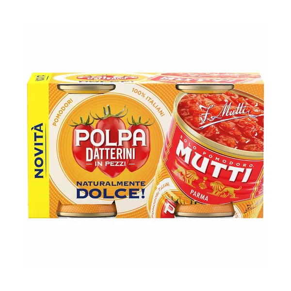 Paradižniki daterini v koščkih polpa daterini, Mutti, 600 g