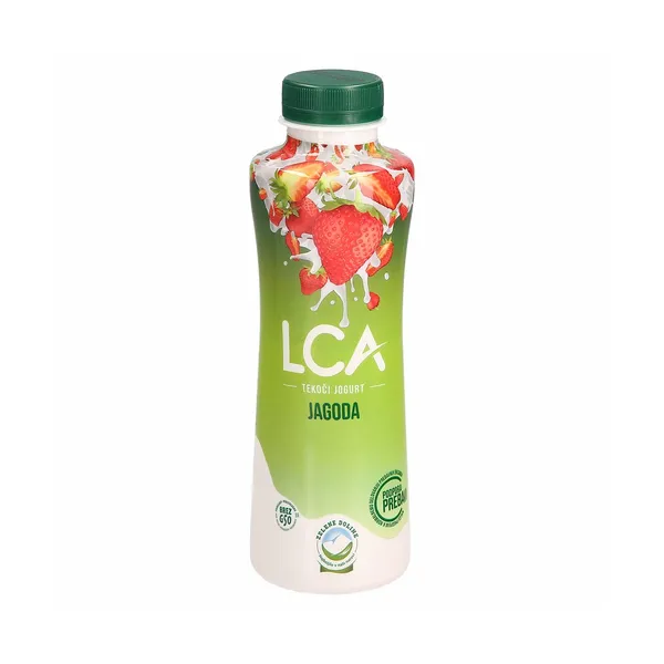 Tekoči jogurt jagoda 1,1% m.m. lca