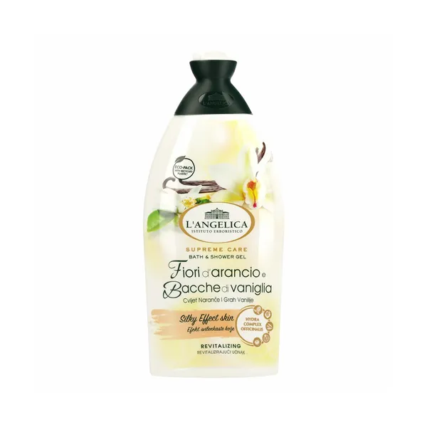 Gel za prhanje in kopel pomaranča in vanilija supreme care, L´Angelica, 500 ml