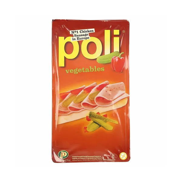 Piščančja salama z vrtninami poli narezek