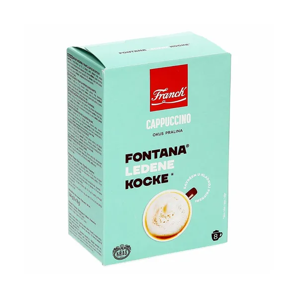 Cappuccino fontana ledene kocke