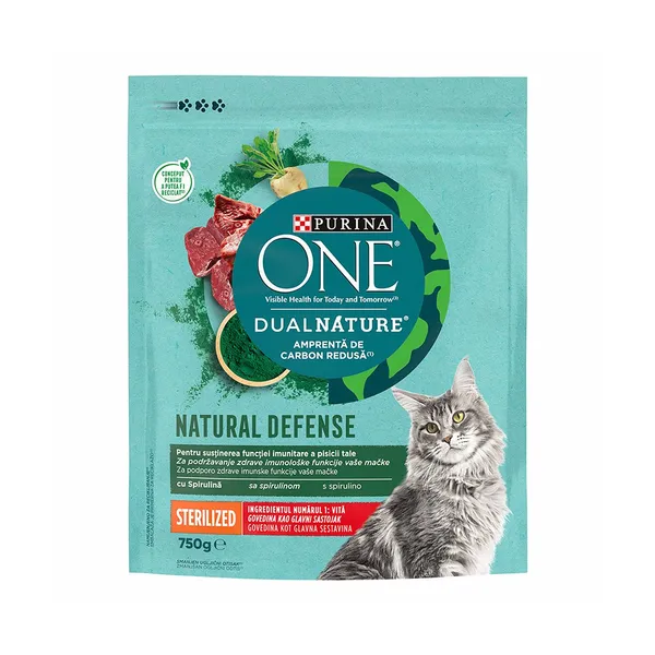 Briketi za mačke govedina steril dual nature, Purina, 750 g