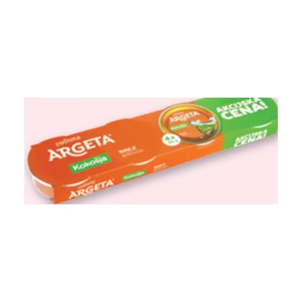 Kokošja pašteta, Argeta, 4 x 95 g