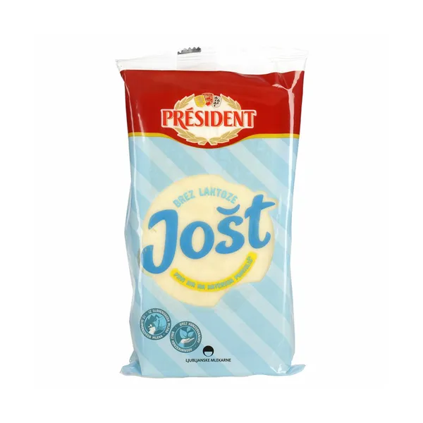 Sir brez laktoze 45% m.m. jošt, president