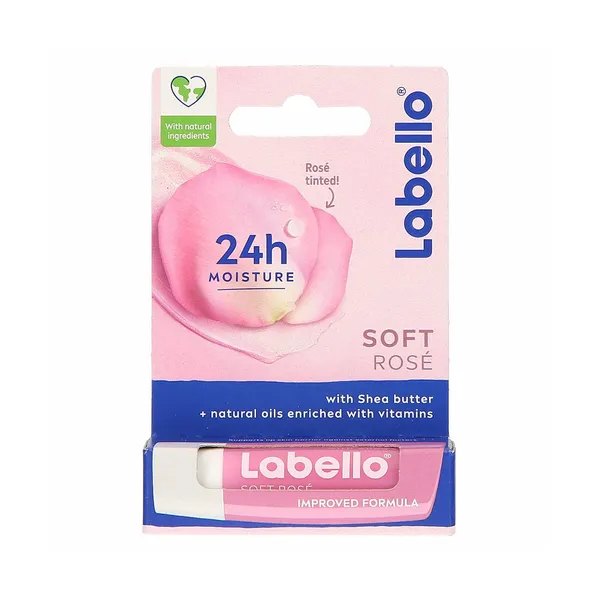 Balzam za ustnice soft rosé, Labello, kos