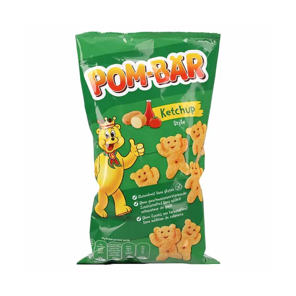 Krompirjev flips z okusom kečapa Pom-Bär, kelly, 100 g