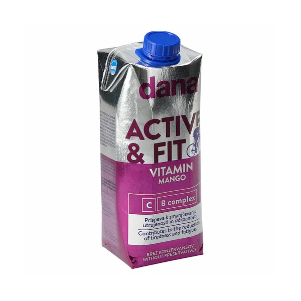 Pijača vitamin mango active&fit, Dana, 750 ml