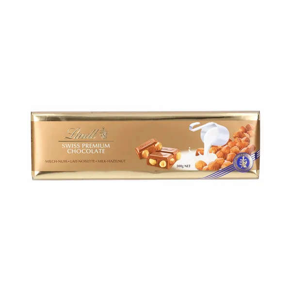 Čokolada z lešniki gold