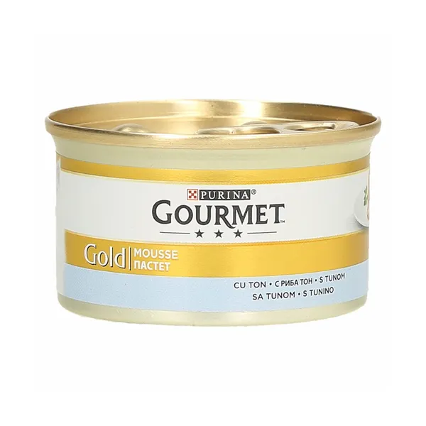 Mokra hrana za mačke s tunino Gourmet Gold, purina, 85 g