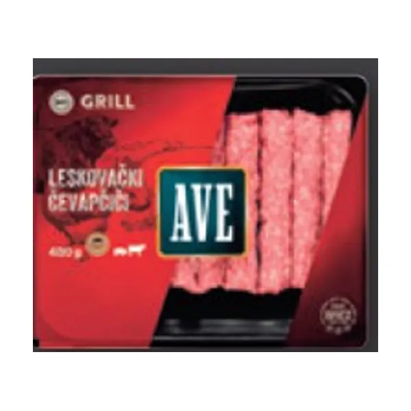 Leskovački čevapčiči, AVE, 480 g