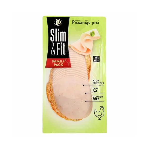 Piščančje prsi slim&fit narezek, Perutnina Ptuj, 250 g