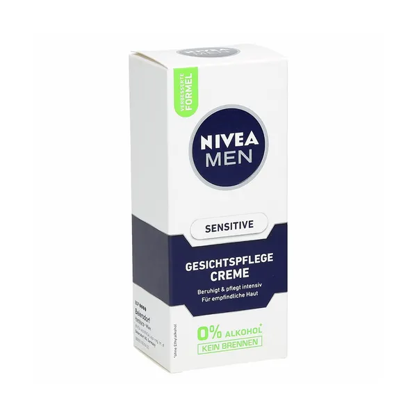 Vlažilna krema za obraz, za moške, sensitive, Nivea, 75 ml