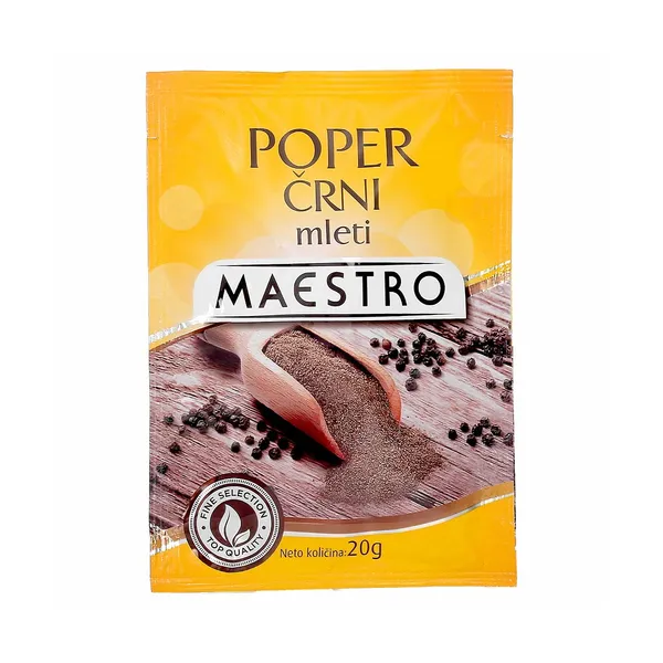 Poper črni mleti, Maestro, 20 g