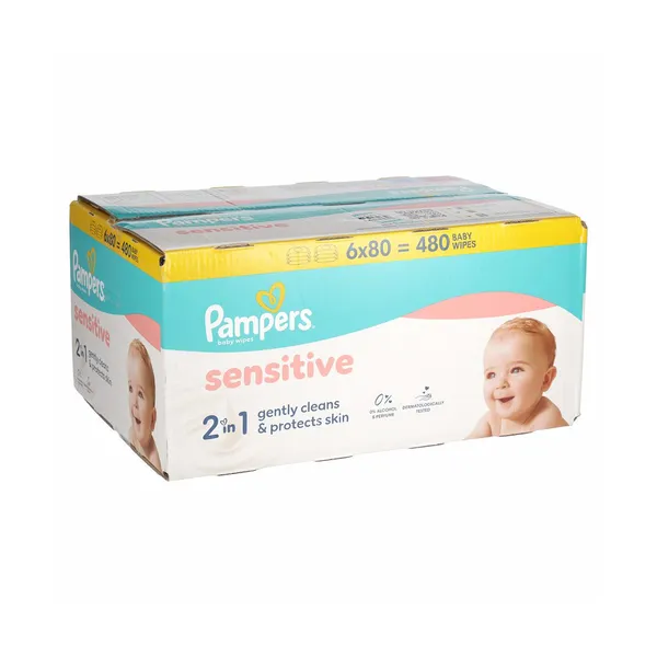 Vlažilni robčki sensitive, Pampers, kos