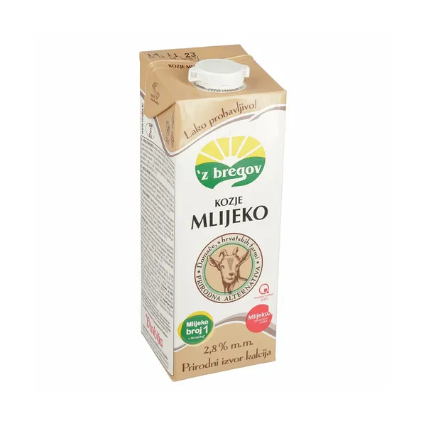Kozje mleko 2,8% m.m. ´z bregov