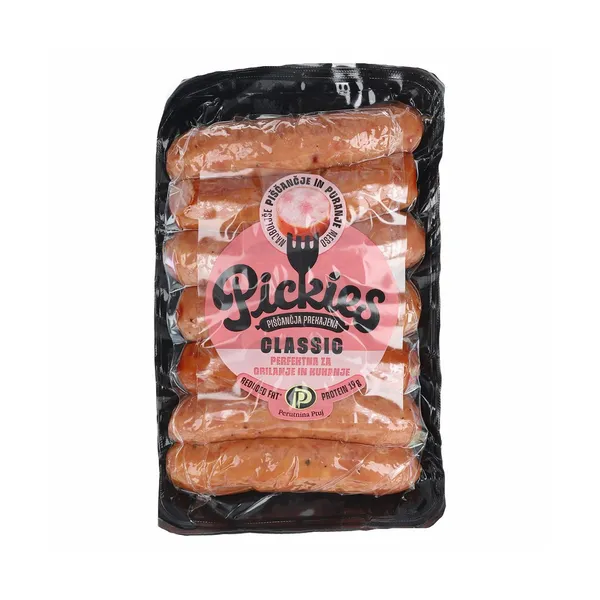 Piščančja prekajena klobasa, pickies