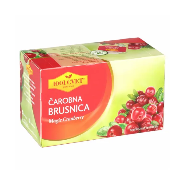 Čaj okus brusnica filter, 1001 Cvet, 40 g