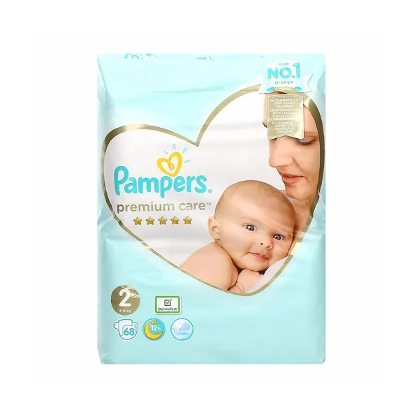 Plenice mini št.2 4-8kg, premium care, Pampers, 68 kos