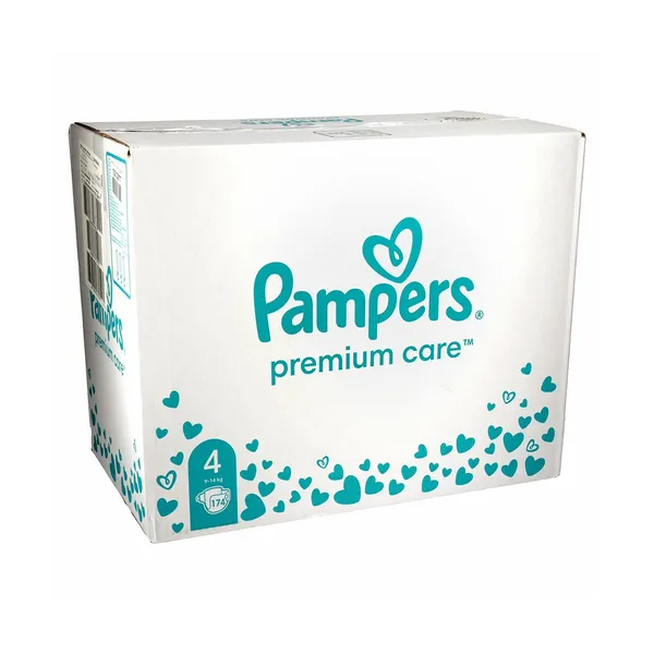 Plenice št.4, 9-14kg, mesečno pakiranje, Pampers, 174 kos