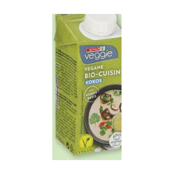 Bio krema za kuhanje, Spar Veggie, 200 ml